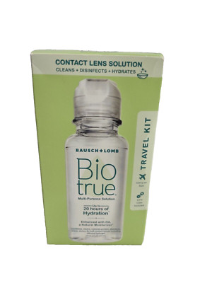 NIB Bausch + Lomb Biotrue Contact Lens Solution 2floz Travel Size Sealed Exp2024