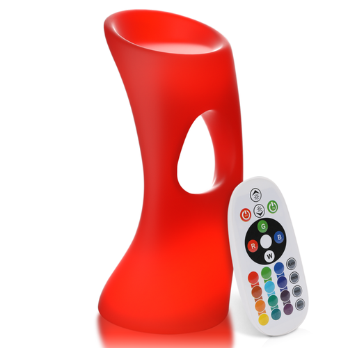 Modern LED Bar Stool Party 16 Colors Changing Chair Patio Seat w/Remote Control - Picture 2 of 10