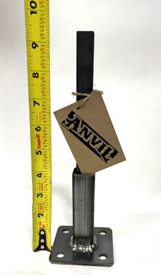 HANDRAIL four '' rusted legs 3x3 plate No welding slips inside RAILINGs 1'' POST