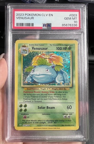 Sequentially LUCKY POKEMON SET - BULBASAUR & IVYSAUR & VENUSAUR Graded PSA 10 - Picture 4 of 4