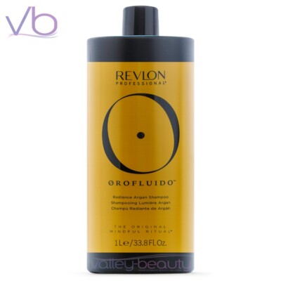 REVLON Orofluido Shampoo | Radiance Argan Oil Vegan Nourishing Cleanser, 33.8oz
