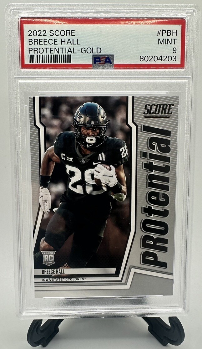 Breece Hall Panini Score Protential #PBH Gold