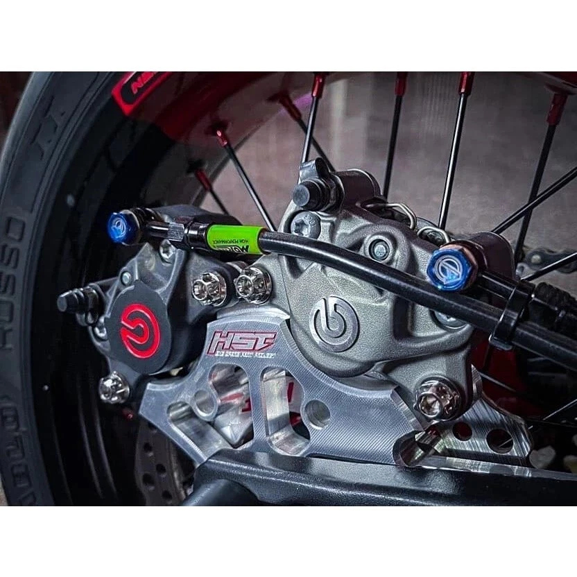 P34 2 Pumps Rear Caliper For Honda CRF 250 300 M L Rally Hard Aluminum 6061 T6 - Imagem 2 de 4