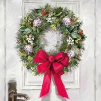 Ambiente 20 Lunch Servietten WeißEr Kranz Weihnachtsdeko Nostalgie Shabby 33X33