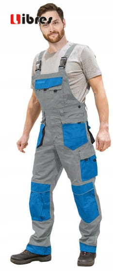 PANTALONE PROTETTIVO CON SALOPETTE LH FORMEN GRIGIO 52 Leber&Hollman