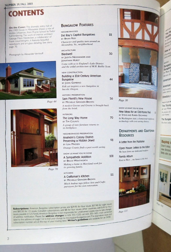 American Bungalow Magazine - Issue 39 Fall 2003 Foto 4 de 4