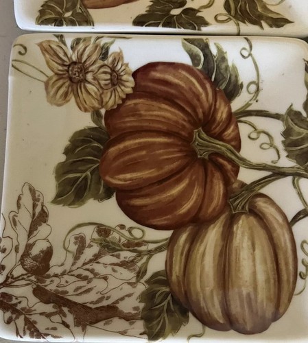 Grace's Vorspeisenteller Harvest Collection Pumpkin Vine 4er Set gebraucht - Bild 13 von 21