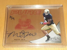 Manti Te'o 3/4 2013 Leaf Trinity Pure Rookie Clear Autographs Red #PMT1
