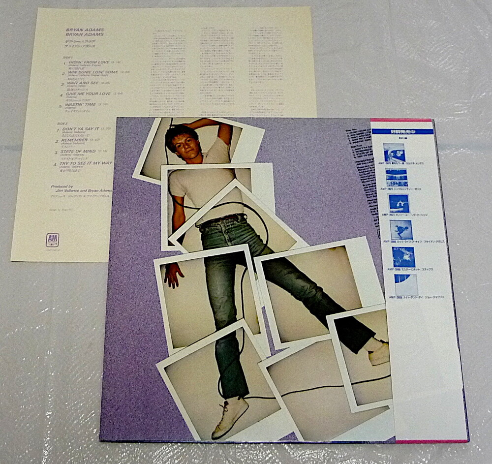 BRYAN ADAMS SELF TITLE AMP28078 A&M 1983 JAPAN LP w/OBI VINYL | eBay