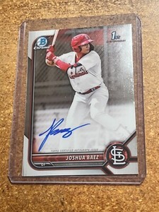 2022 Bowman Chrome Baseball 1st Bowman Card # CPA JB Joshua Baez Autograph