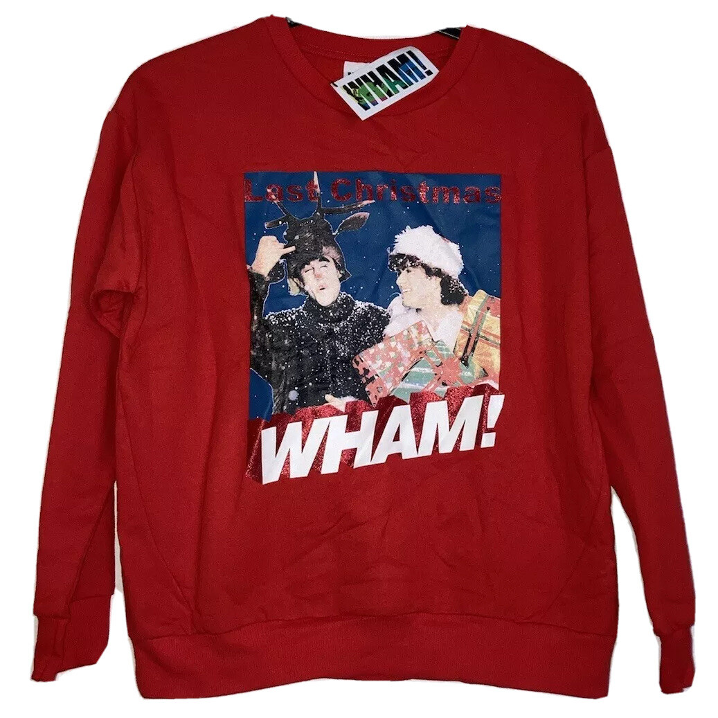 CHRISTMAS RED XMAS JUMPER LADIES 