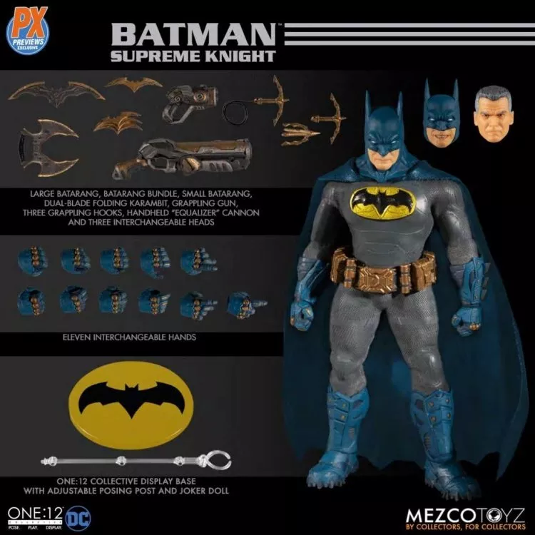 Mezco Toyz THE Batman Blue Exclusive PX Ver. 1/12 Action Figure Collection