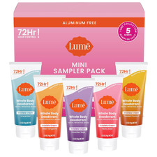 Lume Whole Body Deodorant 5 Pk Sampler - Cream Minis Combo Scents