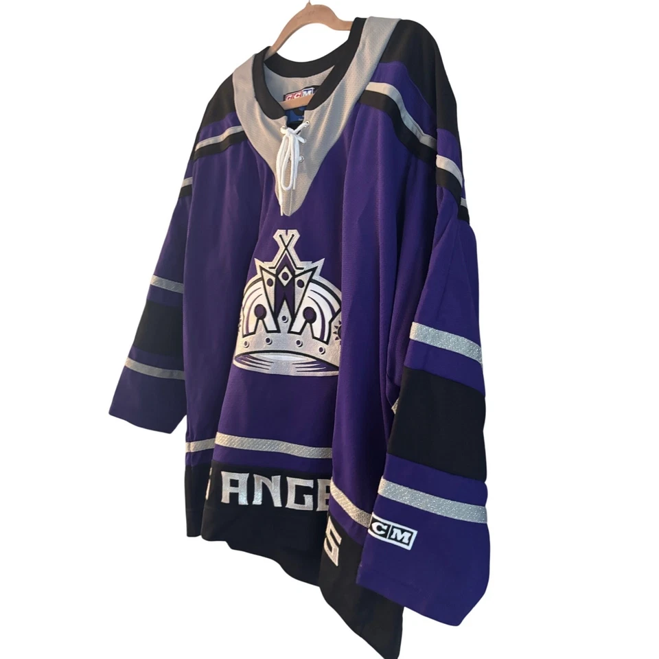 Хоккейная футболка Los Angeles Kings Blank Crown CCM Center НХЛ большой размер - Изображение 2 из 4