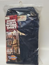 Vintage 90s Dickies Work Shirt Mens XL Navy Blue Short Sleeve NWT Sealed NOS