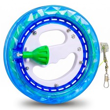 Kite String Reel Winder 1000FT Line Spool with Lock Outdoor Kites Blue 7 Inches