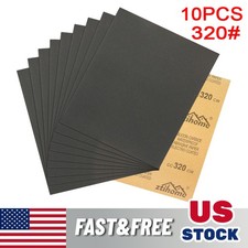 10x 23x28cm Wet and Dry Abrasive Sandpaper Grit 320 Sand Paper Sheet Waterproof