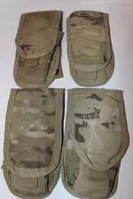 USGI Multicam Double Mag Pouch Set of 4 Used Military Surplus MOLLE