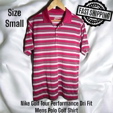 Nike Golf Tour Performance Dri Fit Mens Size Small Polo Golf Shirt FAST SHIPPING