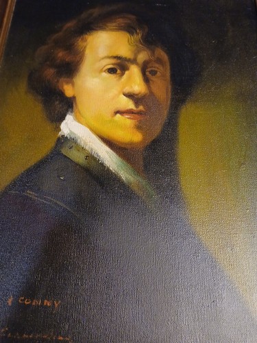 Dipinto replica vecchi maestri vintage cantato olio su tela - Foto 4 di 9