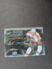 2016-17 Upper Deck Ice Glacial Graphs Gold Ink Auto Jakub Voracek Flyers /49