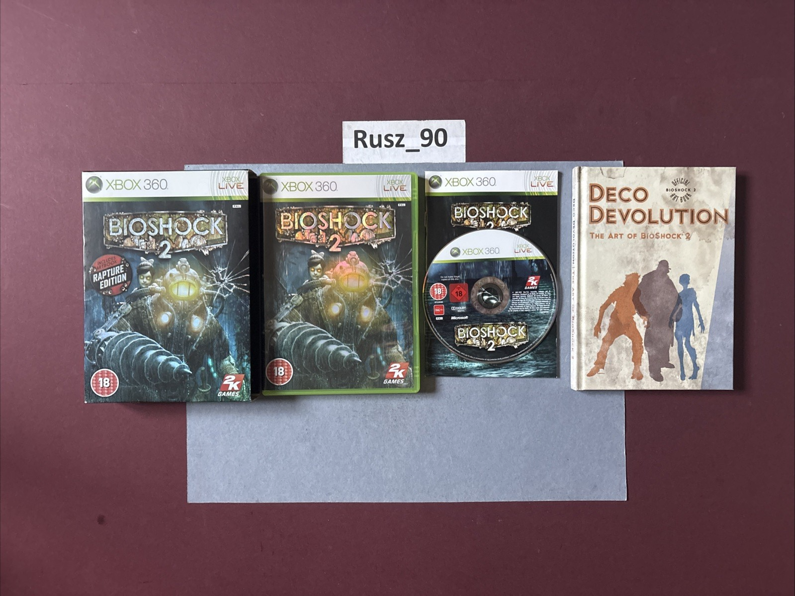 Bioshock 2 Rapture Collectors Edition Xbox 360 Artbook 2007 UK PAL EXC COND CIB