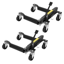 Car Dolly Jack Set Of 2 Mechanical 1500-lbs Wheel Dolly For Vehicle Position