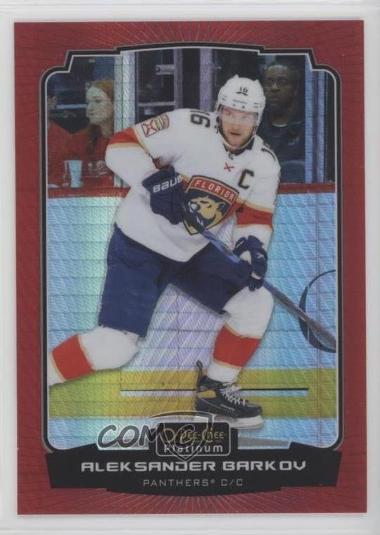2022-23 O-Pee-Chee Platinum Red Prism 153/199 Aleksander Barkov #158 a3q