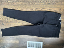 GAP TRUE SKINNY HIGH RISE EVERDARK STRETCH BLACK SIZE 33/16L