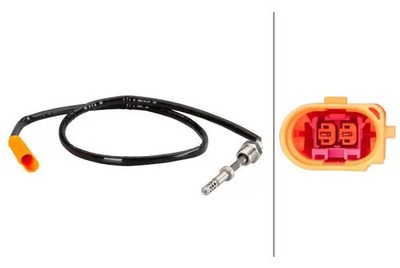 Sensor, Abgastemperatur 6PT 010 376-101 HELLA für SEAT VW SKODA AUDI
