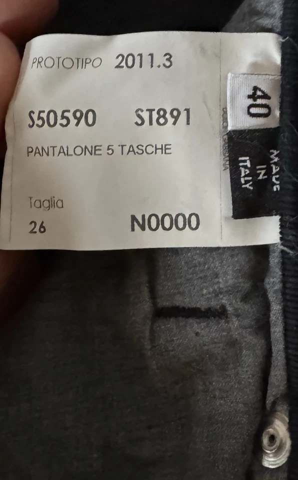 Dolce & Gabbana Black Corduroy Button-Fly Pants Size 40 Italy Authentic - Image 3 of 4