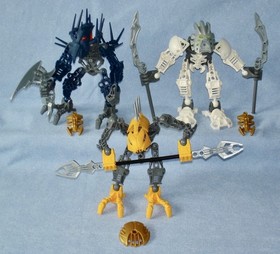 Lego Bionicle STARS (7116 - 7138) with GOLD TOKENS Manuals & CANISTERS Complete