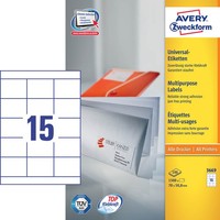 Avery Zweckform Etiketten 3669 Weiß 70,0 X 50,8 Mm, 100 Blatt