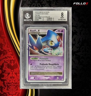 POKEMON KARTE AZELF LIV.X 140/146 LEGENDS AWAKENED BGS 8 TCG CARD ITA