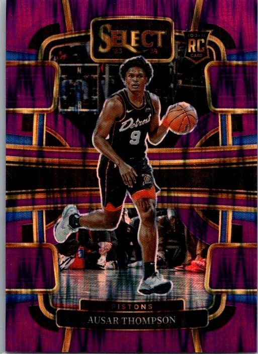 2023-24 Select Concourse Ausar Thompson #95 Purple Flash /175 Rookie