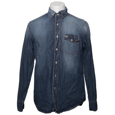 Robert Friedman, Jeanshemd, Größe: L, Blau, Einfarbig, Denim, Herren #vhi