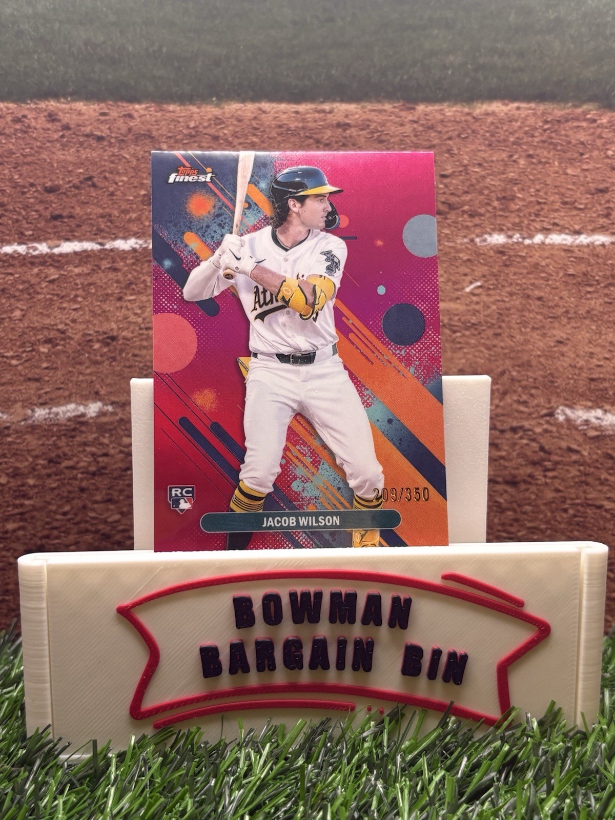 2025 Topps Finest - Common Jacob Wilson #61 Magenta Refractor /350 (RC)