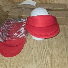 Vintage Blank Nos Red Sun Visor Hat Golf Tennis Men Women Visor Adjustable Vintage Blank Nos Red Sun Visor Hat Golf Tennis Men Women Visor Adjustable
