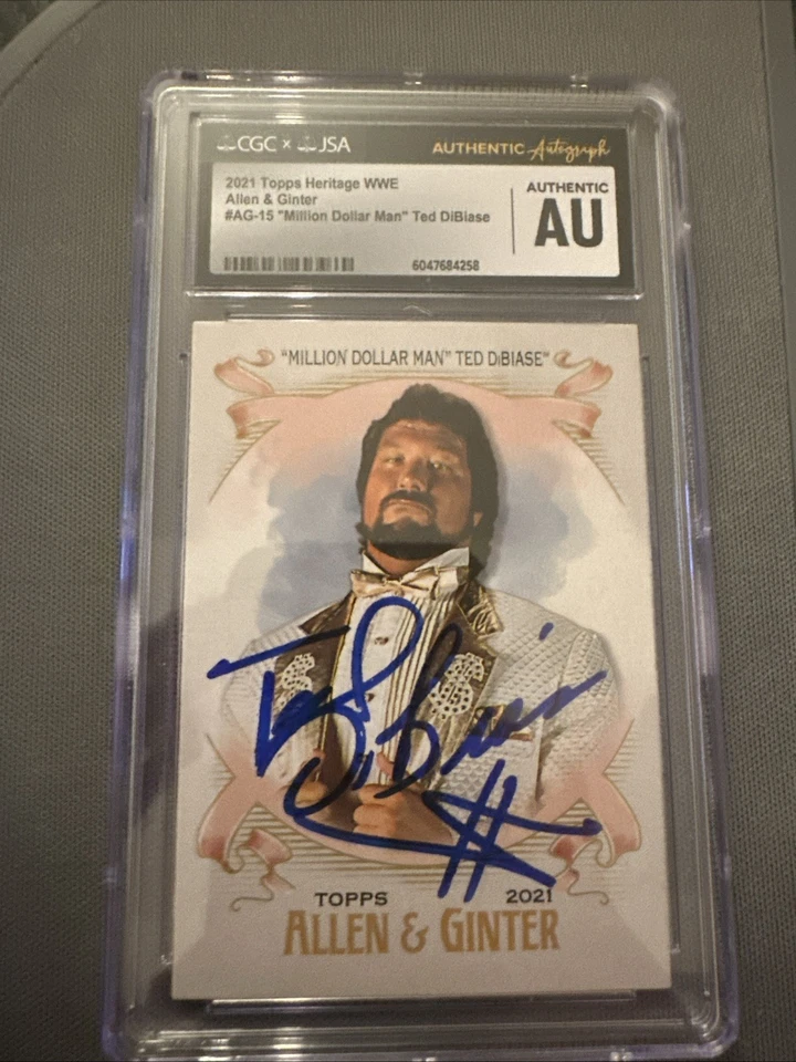 Ted Dibiase Auto 2021 Allen And Ginter #15 - Image 3 of 4