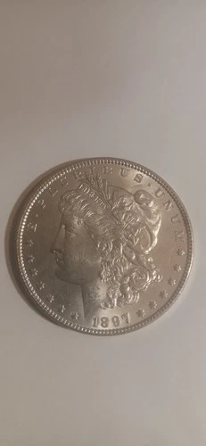1897 Morgan Silver Dollar $1 Coin .900 Fine Silver