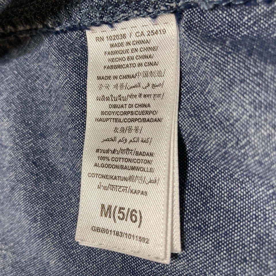 Camisa GUESS Niños 5/6 Denim Cambray Yugo Occidental Hombro Manga Larga Botón Foto 4 de 4