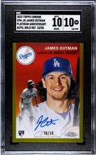 2023 Topps Chrome Platinum Anniversary Autograph Gold /50 Refractor SGC 10
