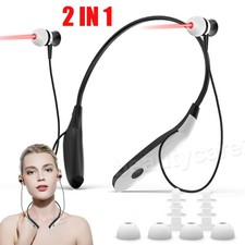 2 in1 Tinnitus Relief Earplug Nasal Rhinitis Red Light Cold Laser Therapy Device