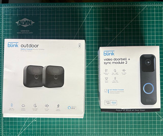 Blink Video Doorbell 1 Outdoor Camera lot Open box w/ most accessories