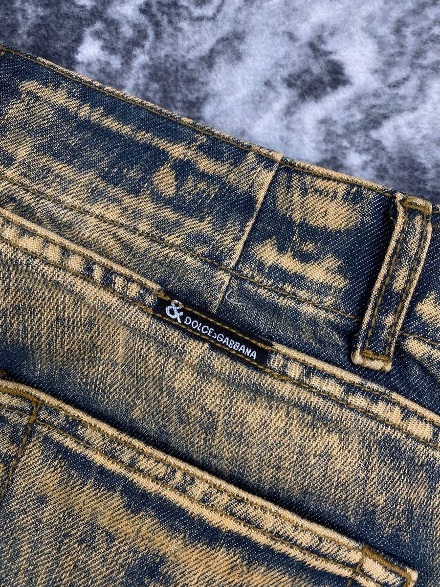 Vintage Dolce & Gabbana Big Logo Flared Jeans Denim Women Size 27