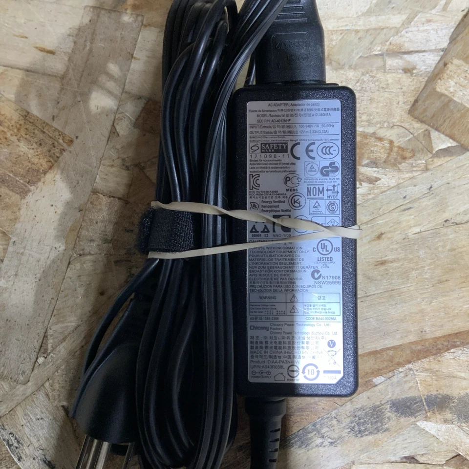 LOTE DE 10 Carregador Chromebook Samsung Genuíno 40W 12V 3.33A Adaptador A12-040N1A - Imagem 2 de 3