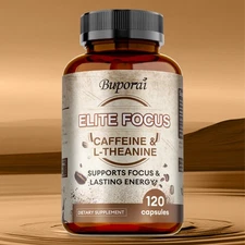 Elite Focus - with Caffeine - Powerful Focus & Memory, Improve Concentration