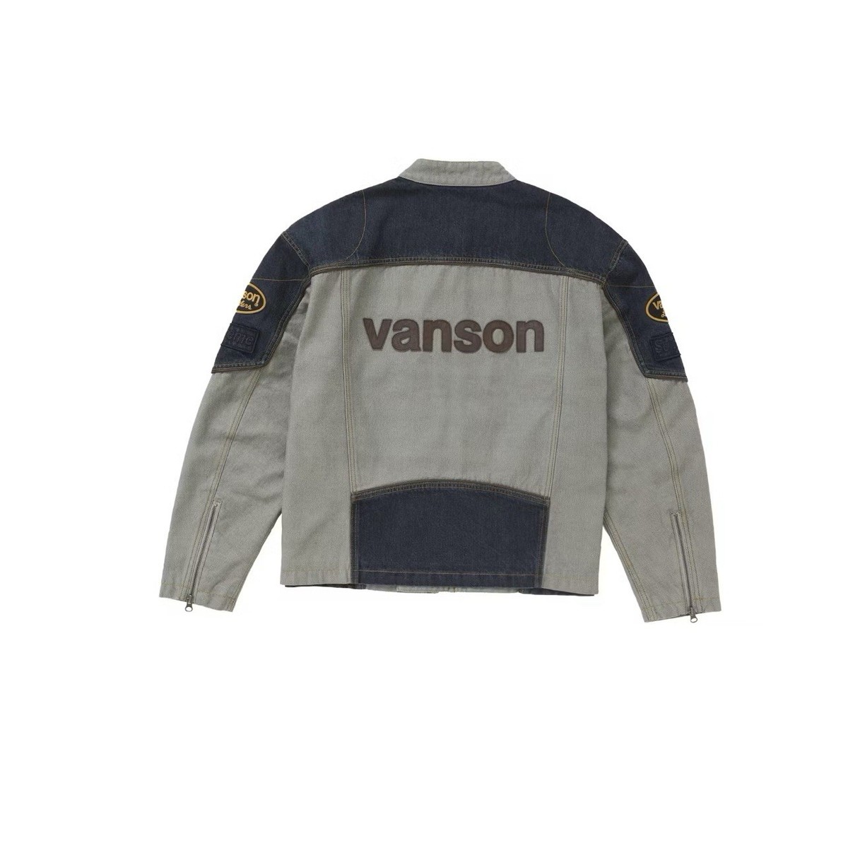 In-Hand Supreme Vanson Leathers Cordura Cotton Jacket Denim