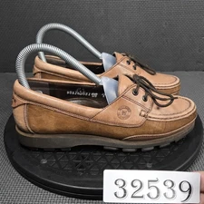 Mephisto Ralyn Shoes Womens Size 6 Brown Leather Moc Toe Boat Comfort Casual