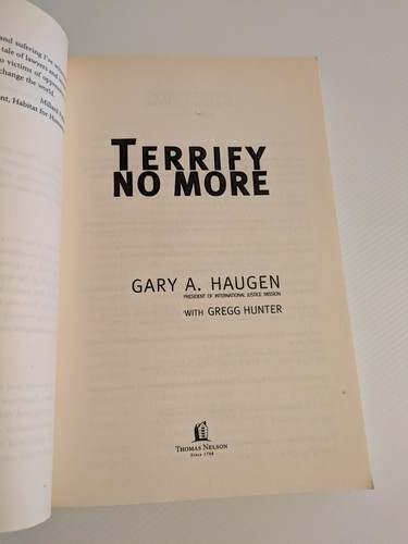 Terrify No More by Gary A. Haugen PB 2005 Child Trafficking Rescuers True Crime - Picture 3 of 9